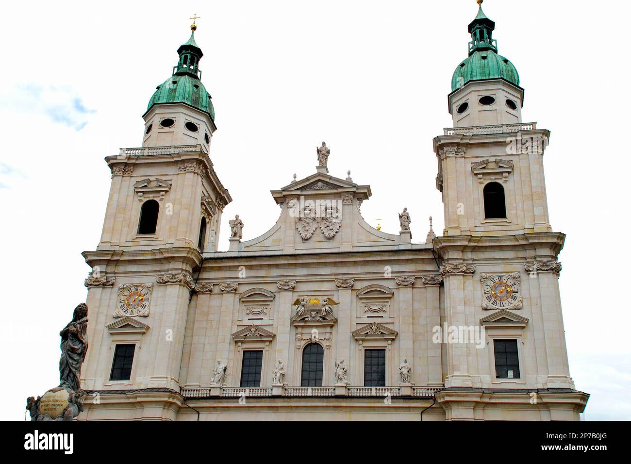 La cathédrale de Salzbourg, est la cathédrale baroque du XVIIe siècle, dédiée à Saint Rupert et Saint Vergilius, Salzbourg, Autriche, Europe Banque D'Images