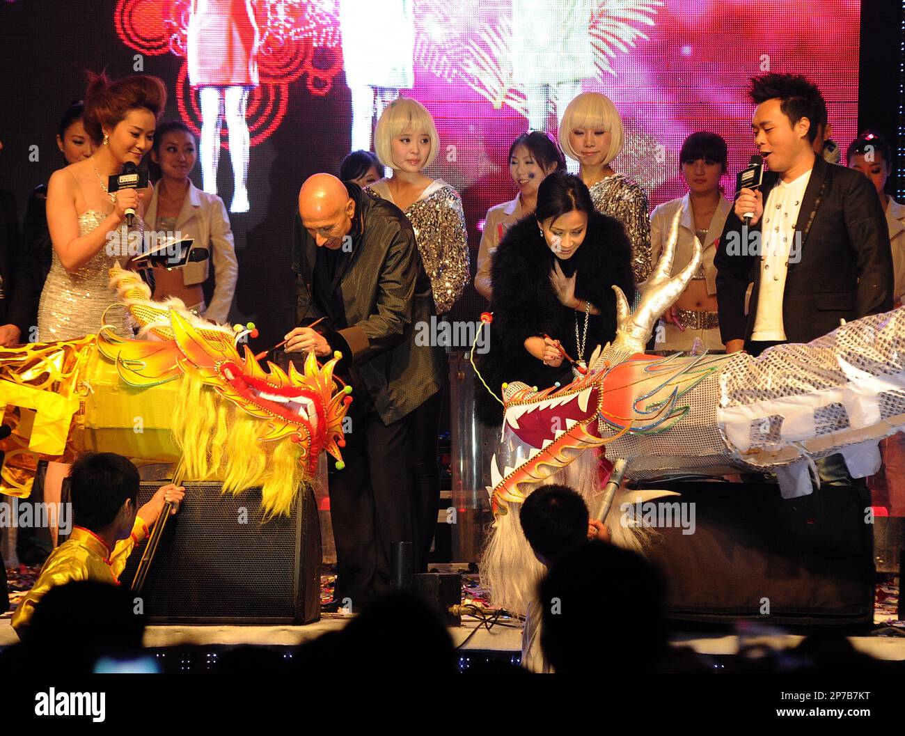 Hong Kong Lan Kwai Fong and Ocean Park chairman Allen Zeman, actress