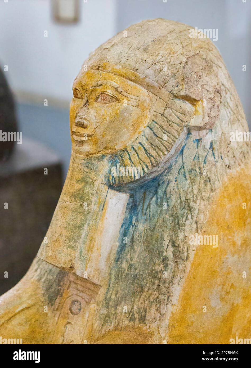 Le Caire, Musée égyptien, sphinx de Hatshepsut, relativement inhabituel comme sa tête a des traits de lion (manie), alors que ce n'est généralement que son corps. Banque D'Images