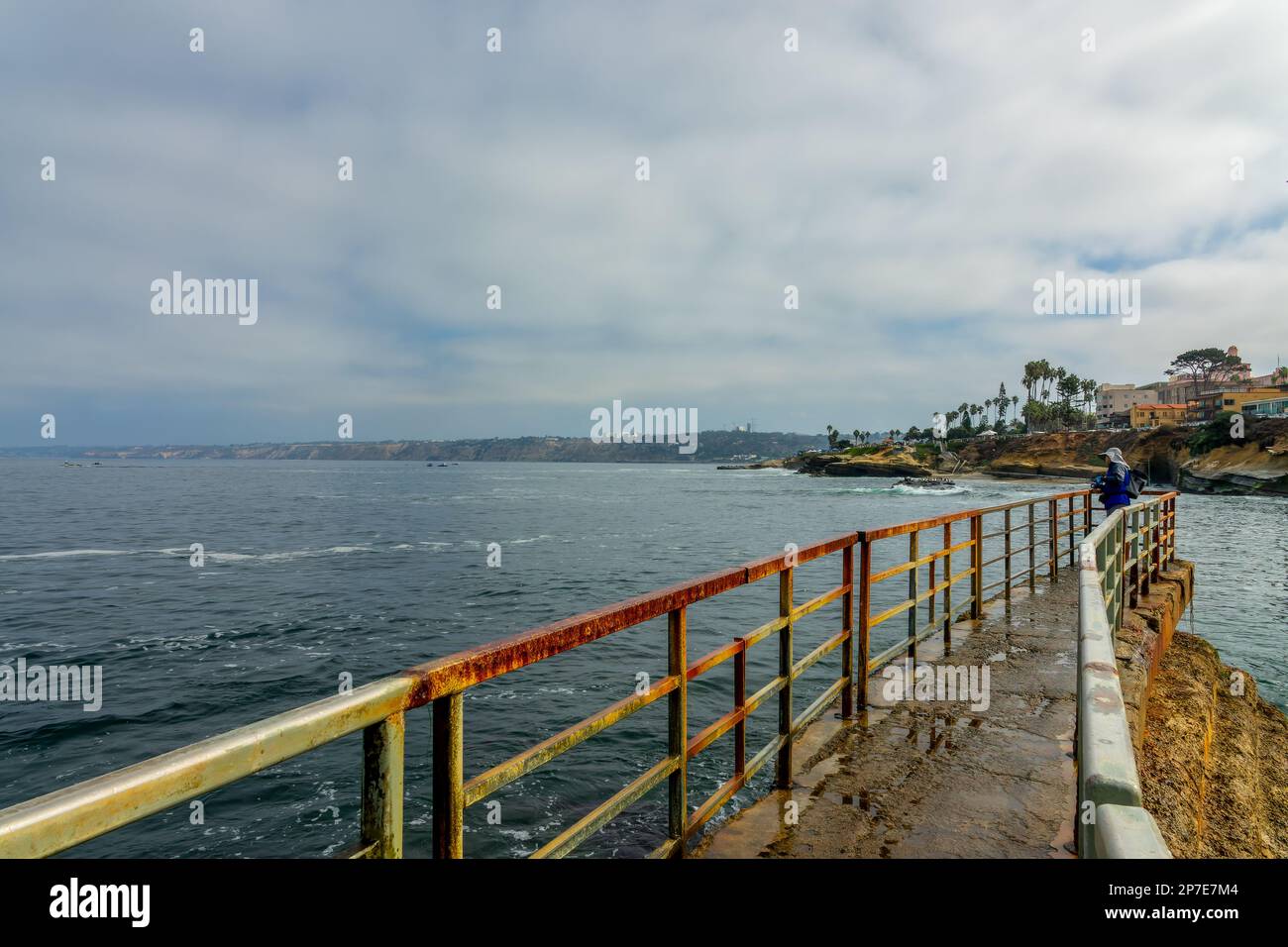 Paysage de la Jolla Cove, San Diego, Californie Banque D'Images