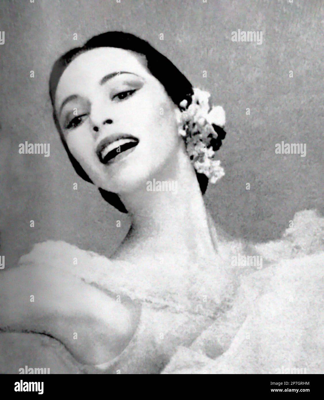 Maria Tallchief. Photographie de la ballerine amérindienne Elizabeth Marie Tallchien (1925-2013) en 1961 Banque D'Images