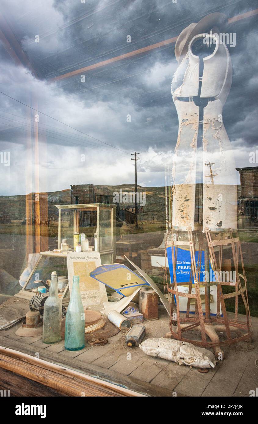 Parc national historique de Bodie, ville fantôme, Californie Banque D'Images