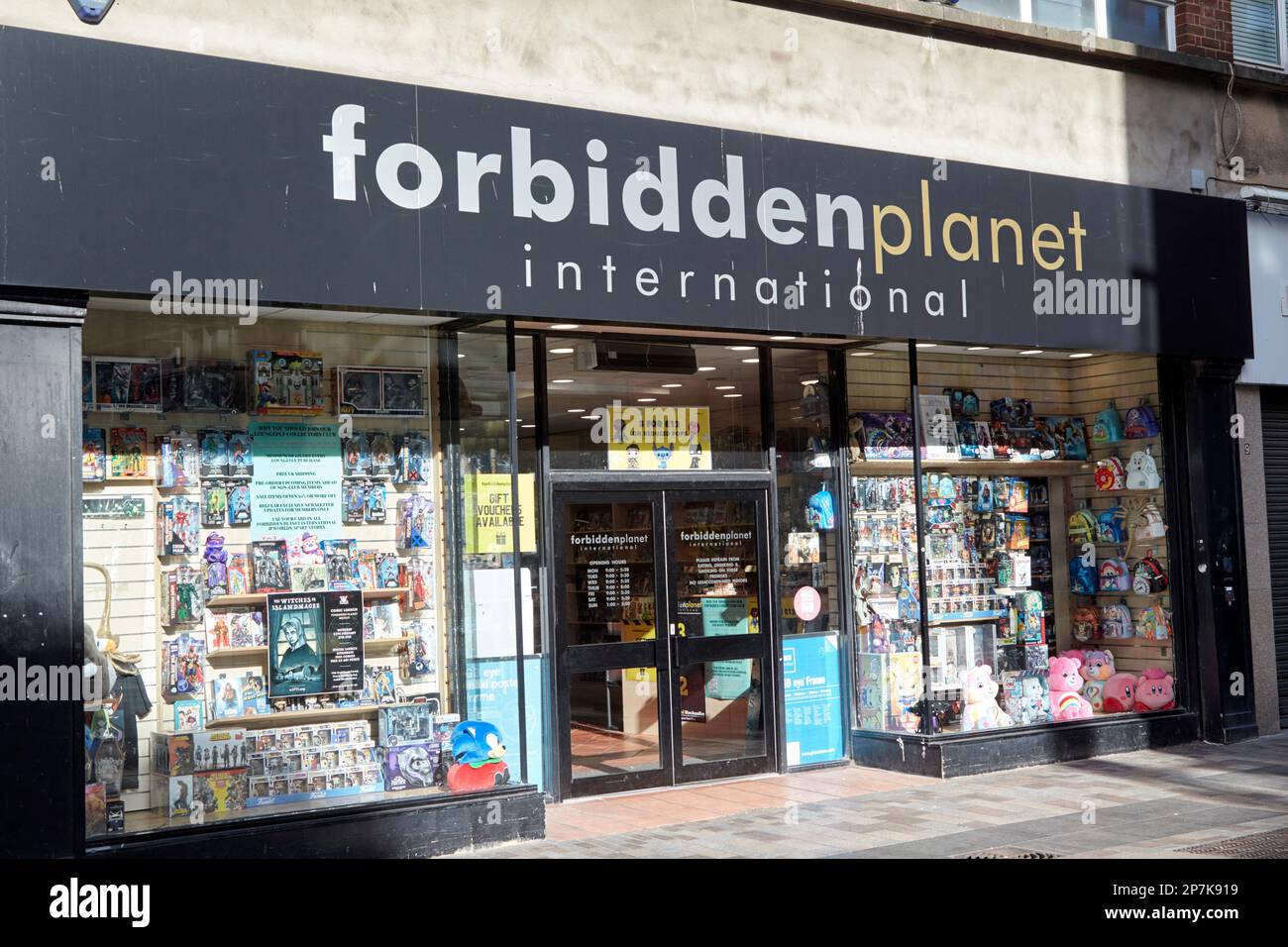 Forbidden Planet international Store à Belfast, Irlande du Nord, Royaume-Uni Banque D'Images