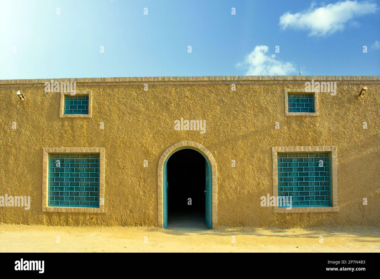 Maison de boue dans le désert de Thar Banque D'Images