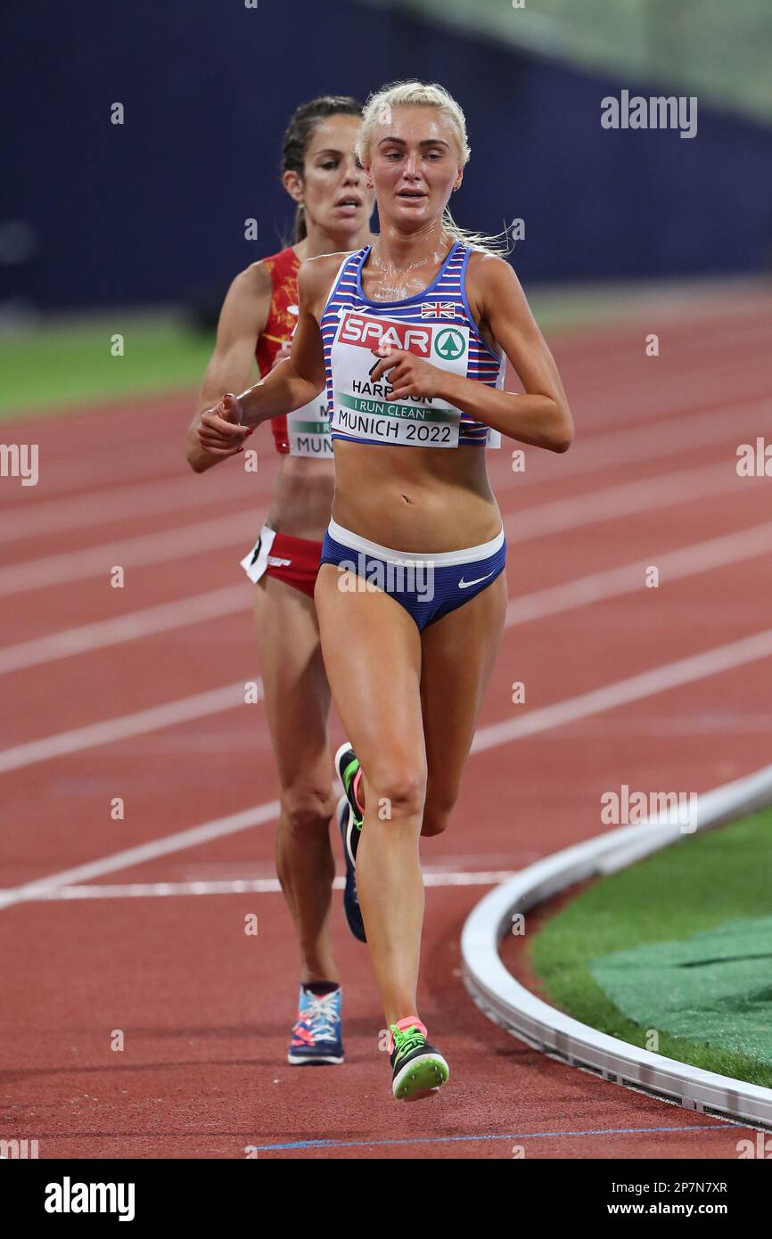 Samantha HARRISON dans la finale femmes 10000m au Championnat européen d'athlétisme 2022 Banque D'Images