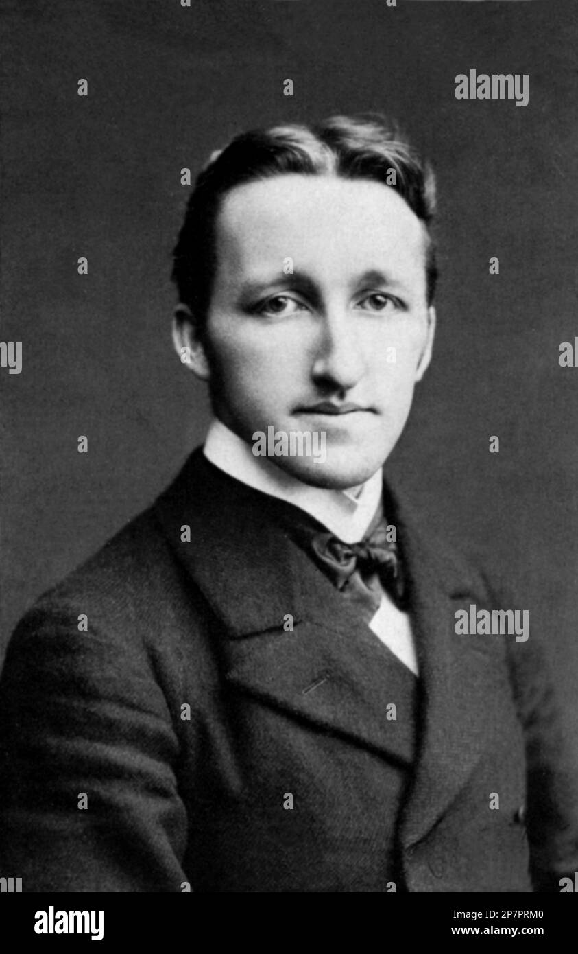 1890 c, ALLEMAGNE : le compositeur allemand SIEGFRIED WAGNER ( 1869 - 1930 ), fils de Richard Wagner et de Cosima Von Bulow ( né Liszt ). Siegfried a composé plusieurs opéras à son propre libretti , mais il est surtout rappelé comme superviseur général du Festival Bayreuth à partir de 1909 . - COMPSITIBORE - OPERA LIRICA - CLASSICA - CLASSIQUE - PORTRAIT - RITRATTO - MUSICISTA - MUSICA - COLLET - COLLETTO - CRAVATTA - TIE --- ARCHIVIO GBB Banque D'Images