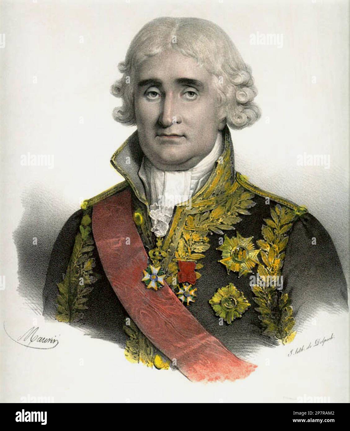 1830 CA : Jean-Jacques Regis de CAMBACERES , duc de Parme ( 1753 - 1824 ) était un avocat et homme d'État français, mieux connu comme l'auteur du code napoléonien, qui forme toujours la base du droit civil français. Cambaceres était homosexuel, et est largement, mais de manière inexacte, attribué le crédit pour décriminaliser l'homosexualité en France. Portrait de l'artiste Nicolas Eustache Maurin ( 1799 - 1850 ), lithographie de Delpech, publié à Paris vers 1830 - CODICE NAPOLEONICO - NAPOLEONE i BONAPARTE - NOBLESSE - NOBILI - NOBILTA' - REALI - ROYALTIES - Napoléon - Buonaparte - gravure - incisione - collet Banque D'Images