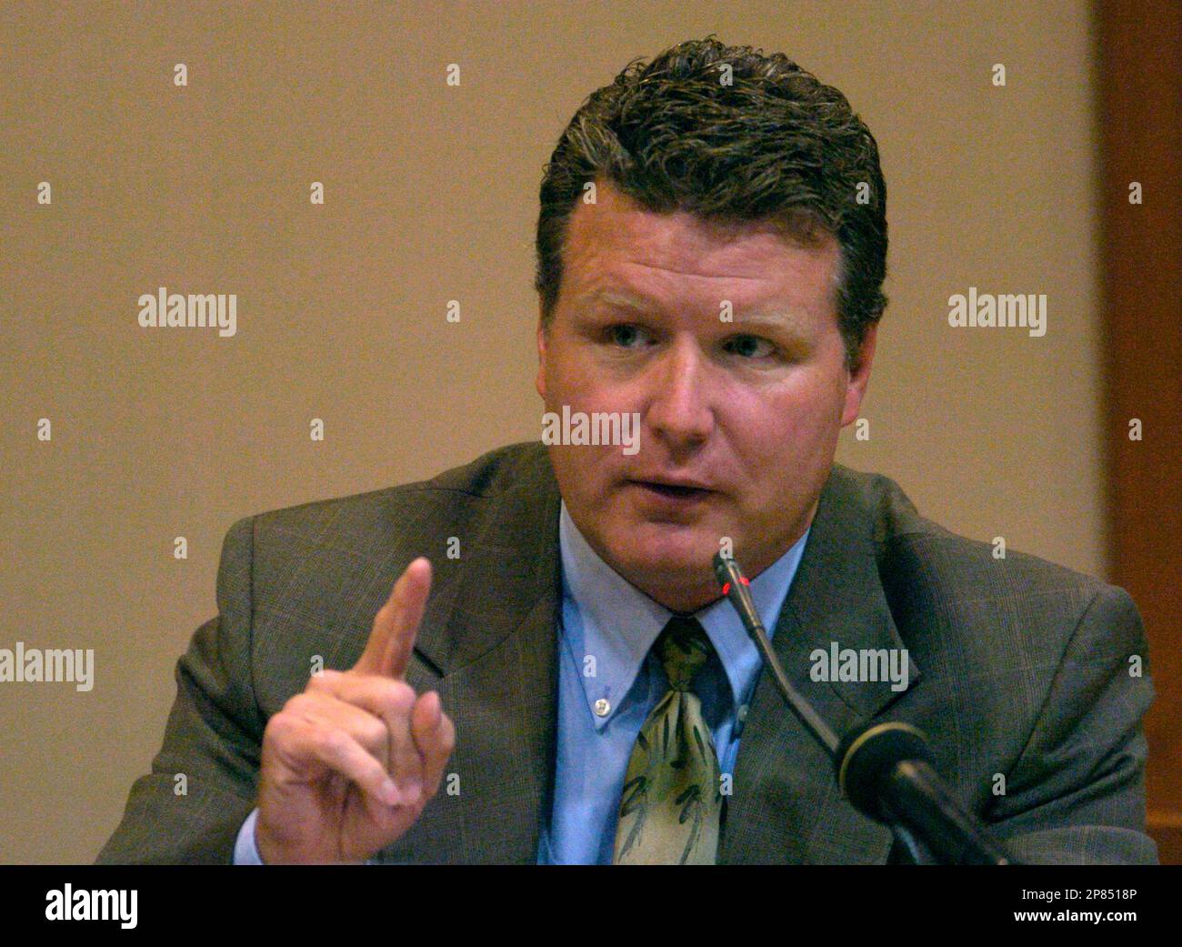 Dr. Dan Schultz, a forensic pathologist who performed the autopsy on Denise Amber Lee, testifies