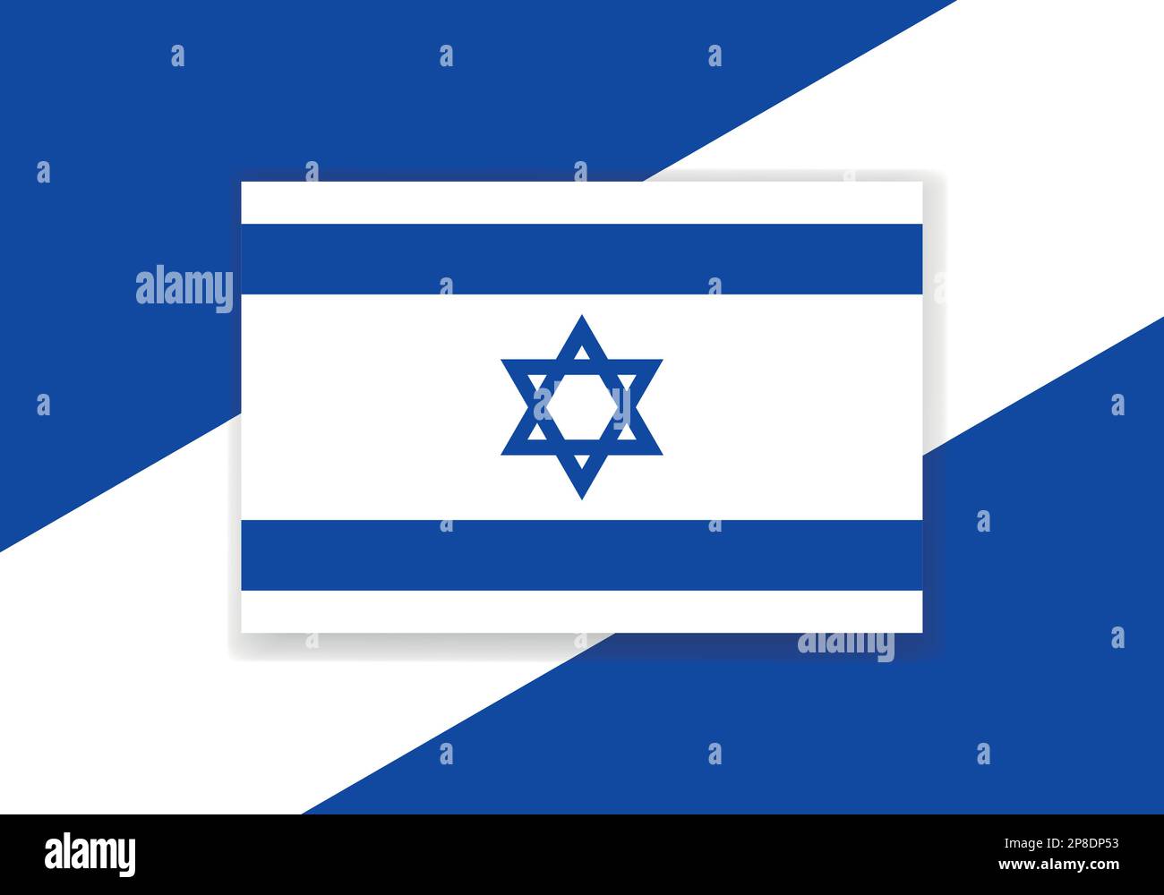 Vecteur Israël drapeau. Motif drapeau de pays. Indicateur de vecteur plat. Illustration de Vecteur