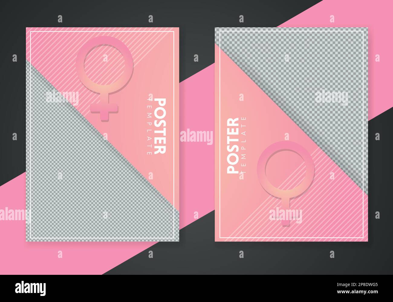 La journée de la femme avec l'arrière-plan du texte. Maison de vacances international le 8 mars. Carte de vœux papier avec un numéro et une date. Vector illustration. Illustration de Vecteur