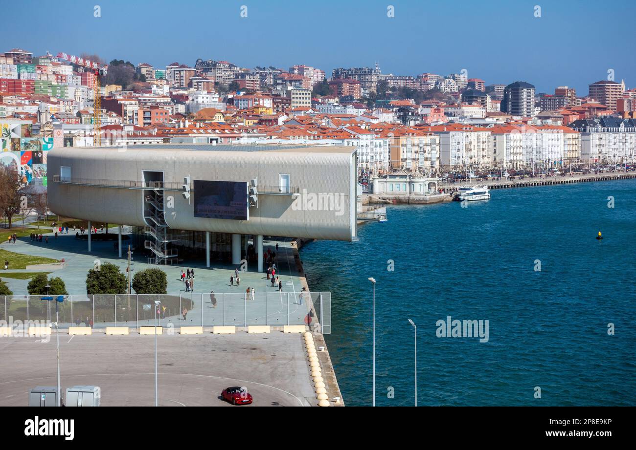 Centre artistique Centro Botín conçu par Renzo Piano à Santander, Cantabrie, Espagne Banque D'Images