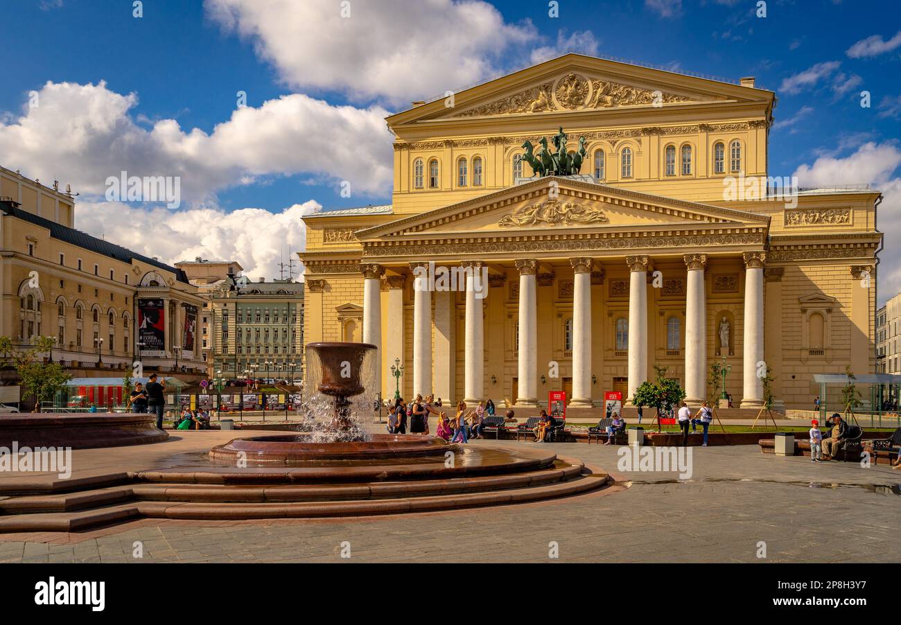 Moscou, Russie - Théâtre Bolchoï Banque D'Images Moscou, Russie - Théâtre Bolchoï Banque D'Images