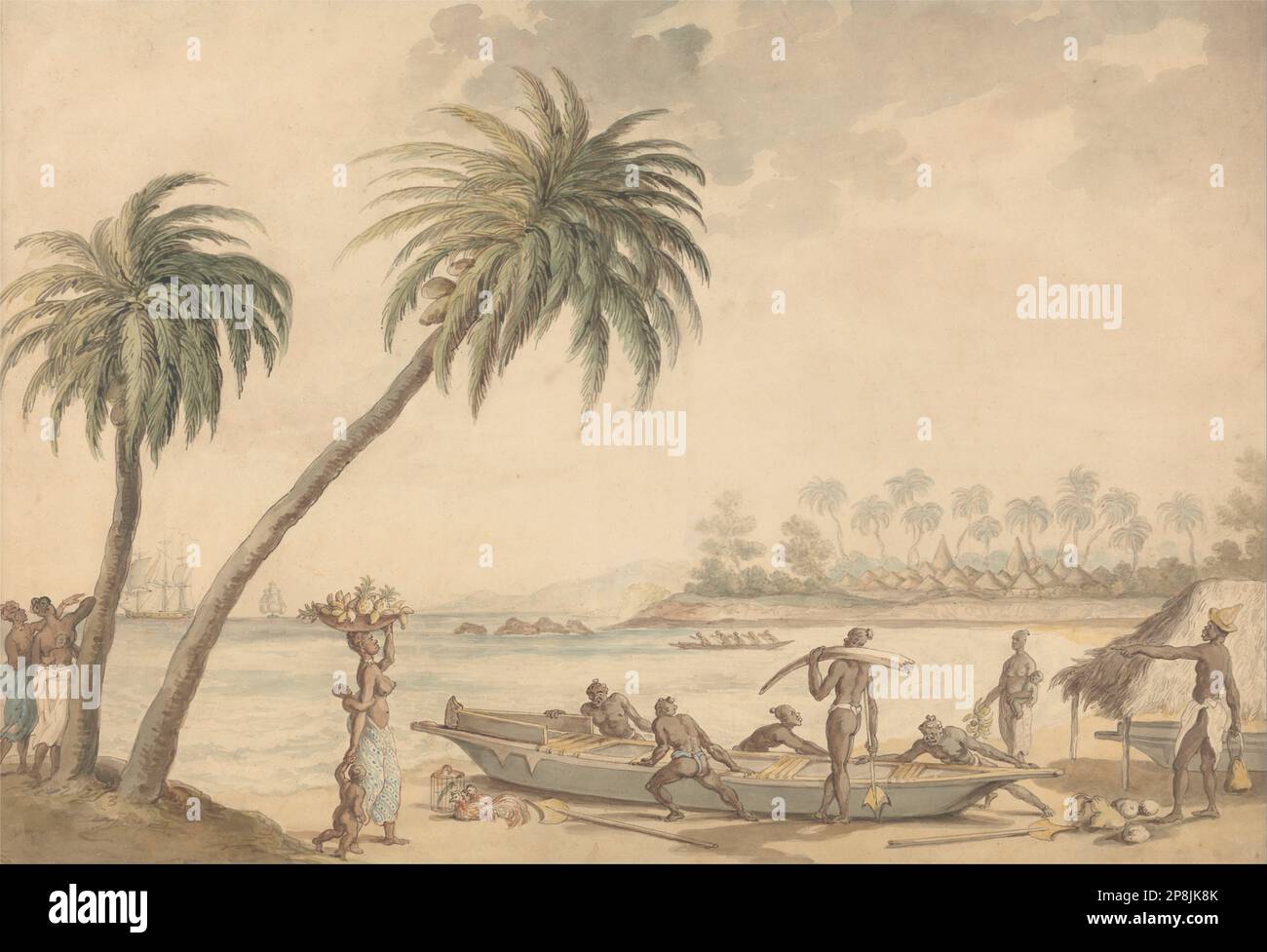 La Côte d'Ivoire, Afrique de l'Ouest entre 1810 et 1815 par Thomas Rowlandson Banque D'Images
