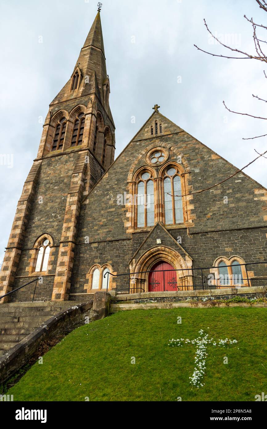 Église paroissiale Saint Andrews Leckie, Eastgate, Peebles Banque D'Images