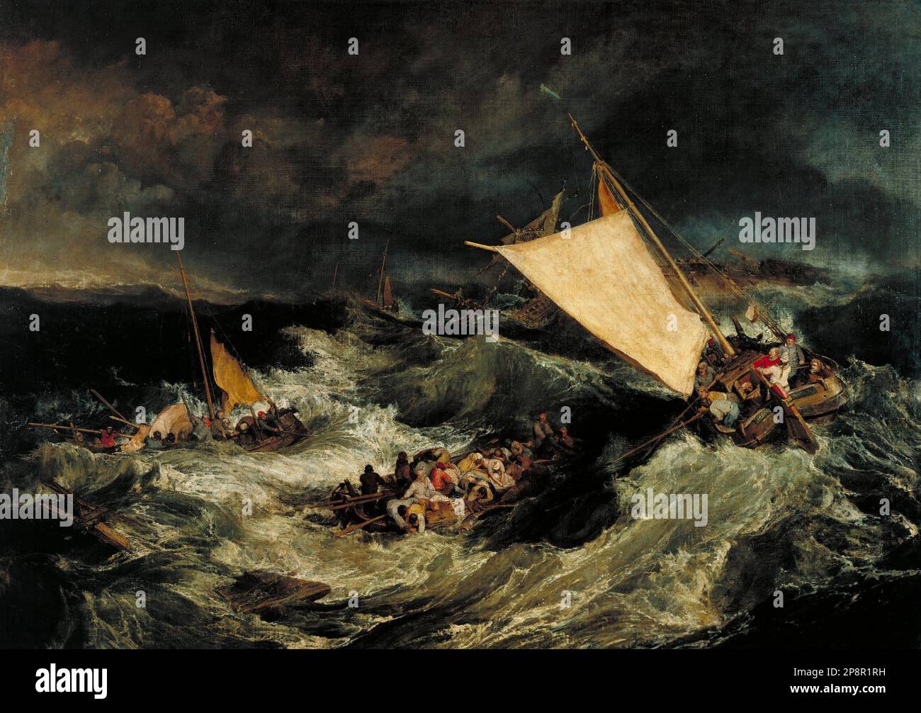 Le naufrage 1805 par Joseph Mallord William Turner Banque D'Images