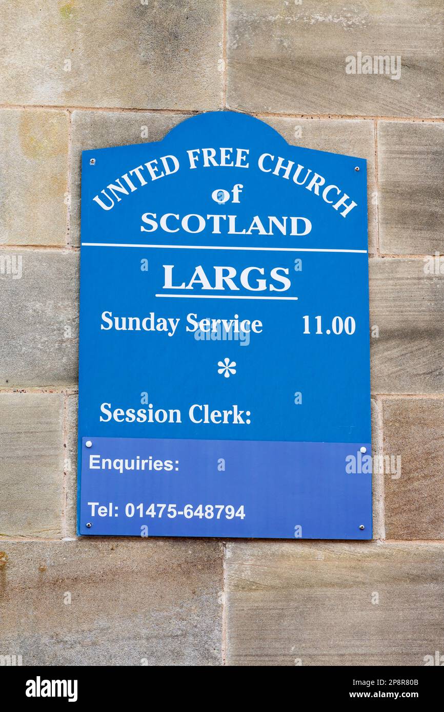 United Free Church of Scotland, Largs North Ayrshire, Écosse, Royaume-Uni, Europe Banque D'Images