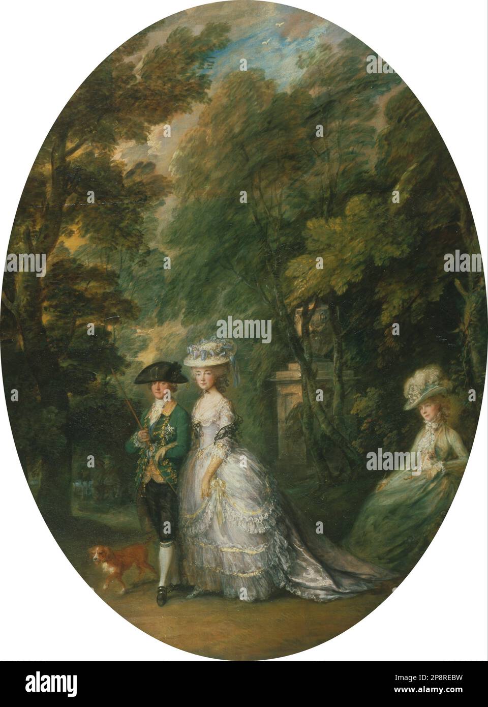 Henry, duc de Cumberland (1745-90) avec la duchesse de Cumberland (1743-1808) et Lady Elizabeth Luttrell (d.1799) entre 1785 et 1788 par Thomas Gainsborough Banque D'Images