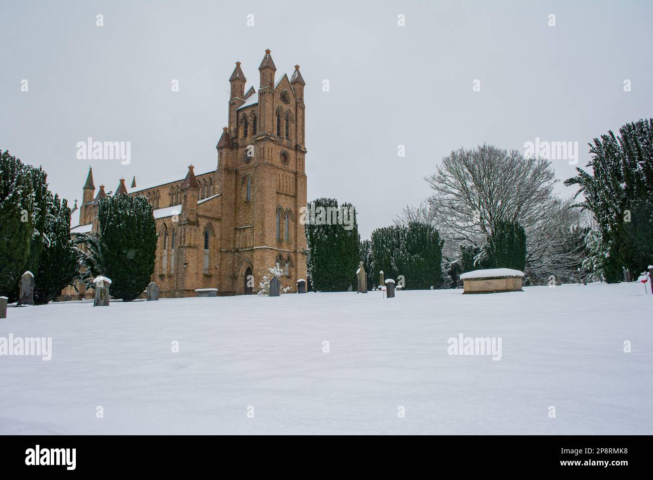 Newtown, pays de Galles, 09/03/2023, fortes chutes de neige dans Newtown Mid Wales Today.Credit: H18PDW Photography/Alay Live News Banque D'Images