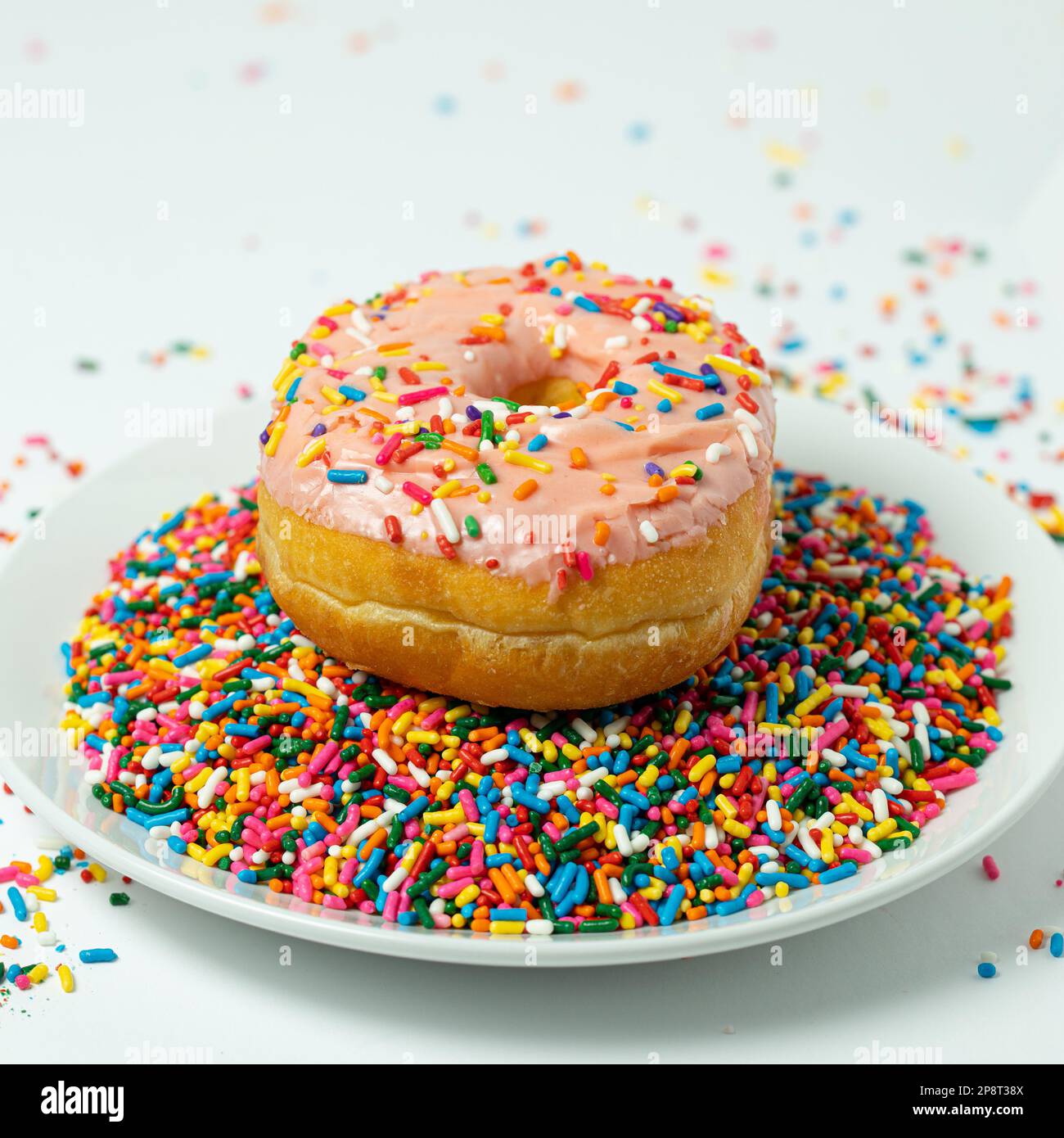 Beignets et sprinkles Banque D'Images