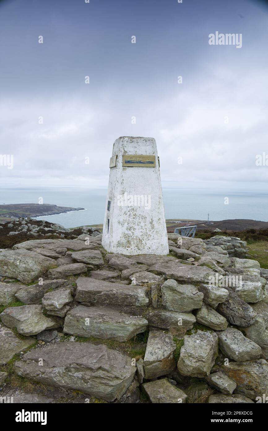 Images du Wales Coast Path, phare de South Stack, montagne de Holyhead à l'île Sainte, au nord du pays de Galles Banque D'Images