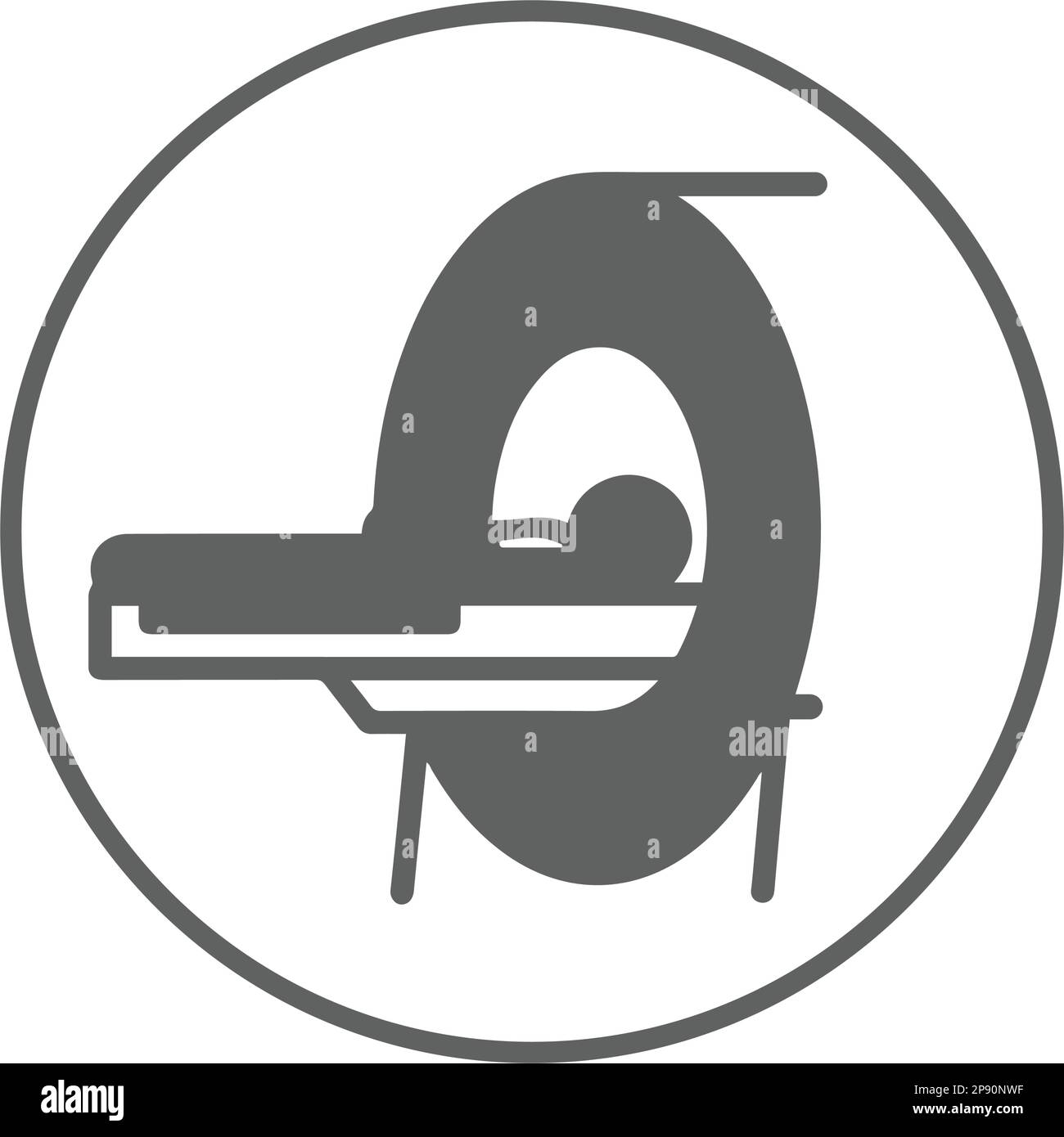 Icône de tomodensitométrie. Design élégant et vecteur entièrement modifiable pour les projets commerciaux, les supports d'impression, le Web ou tout type de conception. Illustration de Vecteur