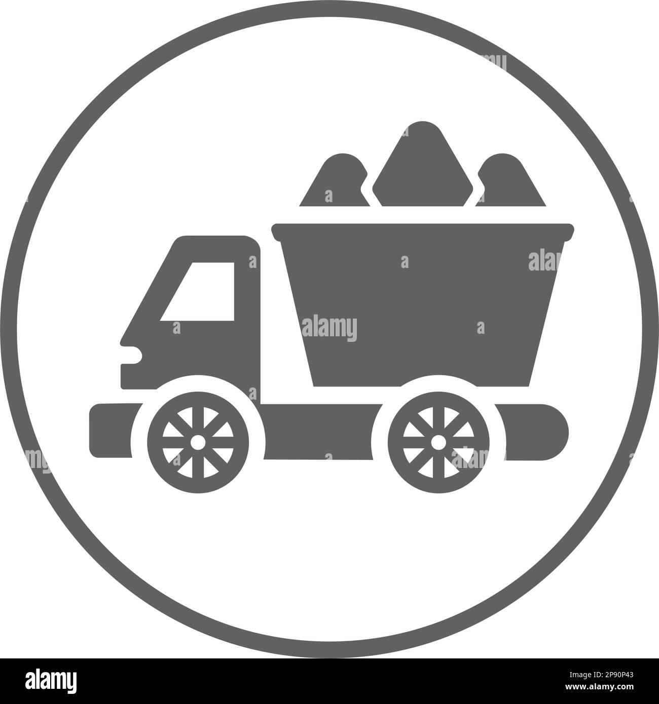 Icône de chariot à ordures. Une icône magnifique et méticuleuse. Vecteur bien organisé et modifiable pour toutes les utilisations. Illustration de Vecteur