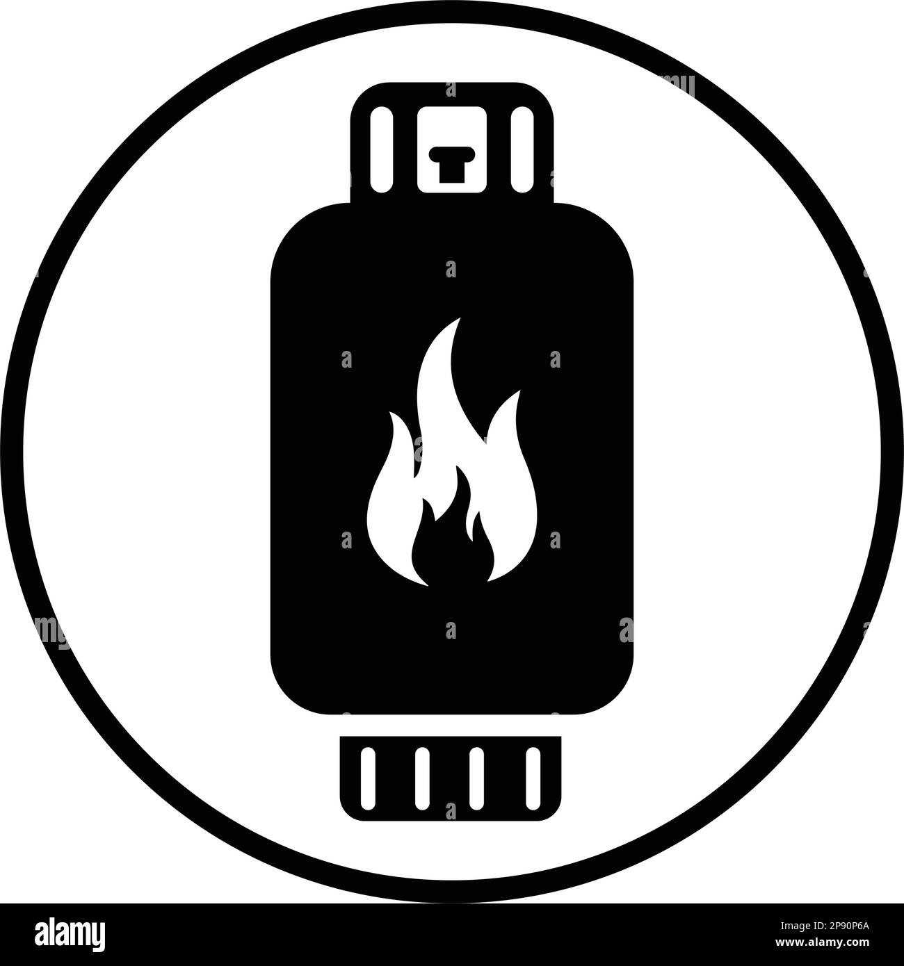 Bouteille de gaz,icône. Une icône magnifique et méticuleuse. Vecteur bien organisé et modifiable pour toutes les utilisations. Illustration de Vecteur