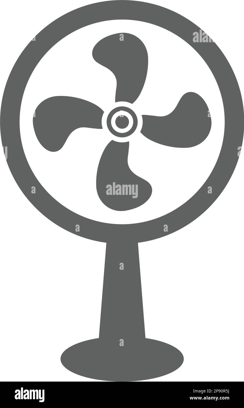 Icône du ventilateur électrique. Idéal pour la conception et le développement de sites Web, de fichiers imprimés et de présentations, d'images de stock, de supports promotionnels, Ilustr Illustration de Vecteur