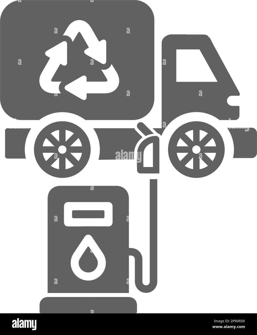 Icône gaz, huile, station. Une icône magnifique et méticuleuse. Vecteur bien organisé et modifiable pour toutes les utilisations. Illustration de Vecteur