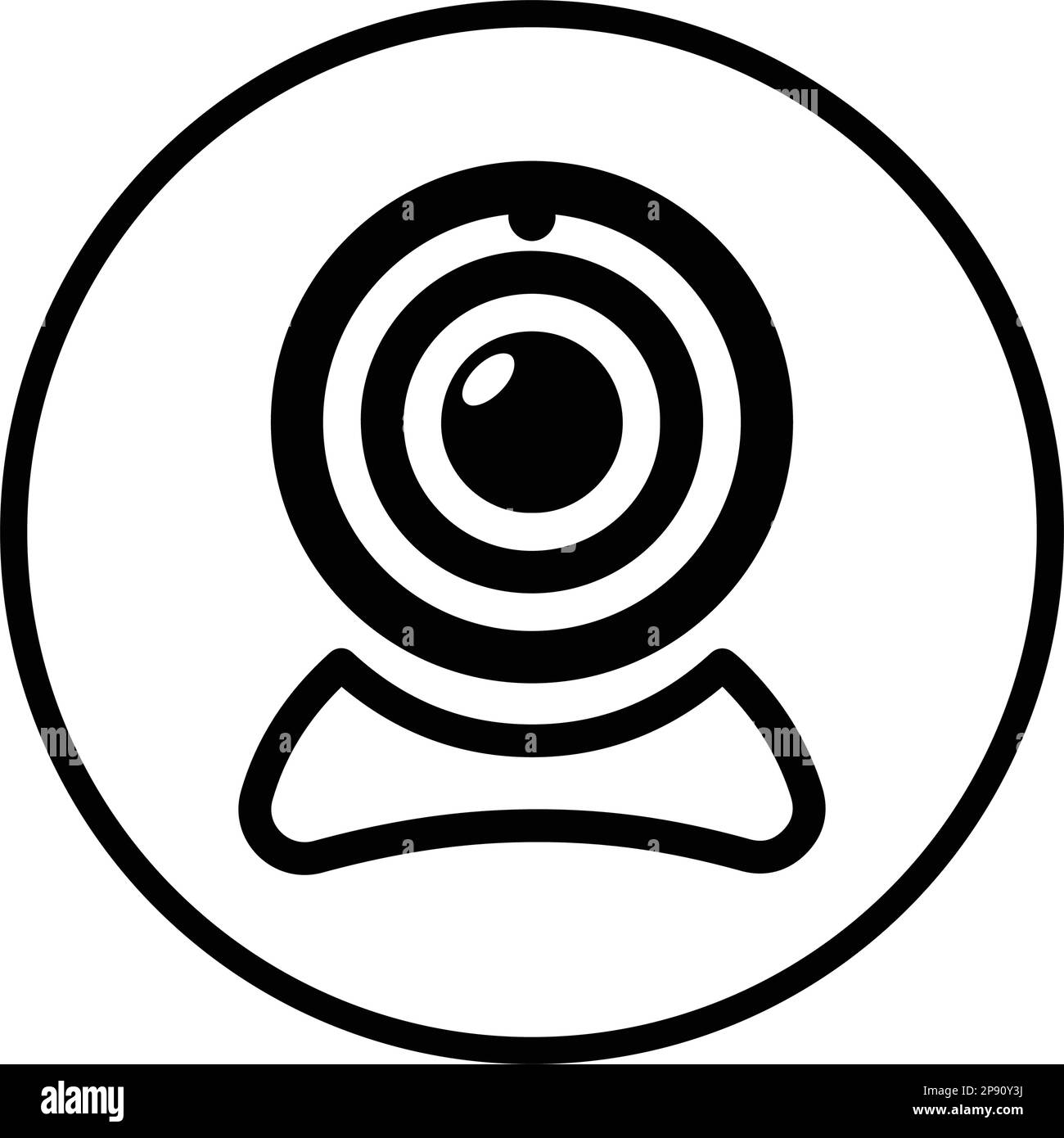 Webcam, icône de webcam. Une icône magnifique et méticuleuse. Vecteur bien organisé et modifiable pour toutes les utilisations. Illustration de Vecteur