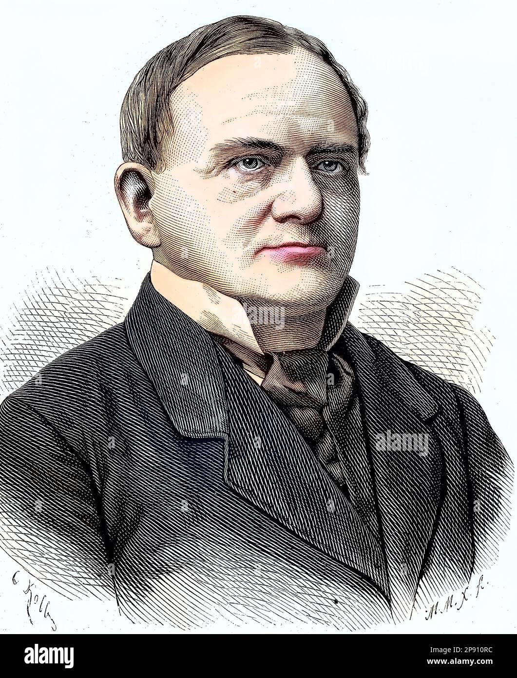 Karl Wilhelm Meixner, auch Carl Meixner (16. 1815 - 5 novembre. Septembre 1888 à Vienne) war ein deutscher Schauspieler, Historisch, digital restaurierte Reproduktion von einer Vorlage aus dem 19. Jahrhundert Banque D'Images