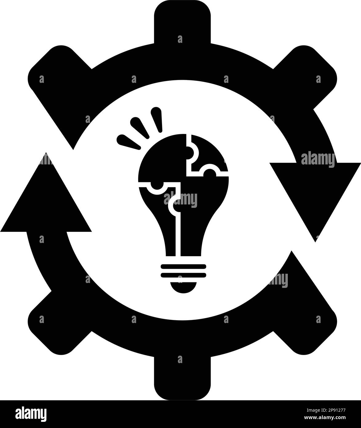 Actualiser l'icône d'idée. Vecteur simple bien organisé et conception méticuleuse. Illustration de Vecteur