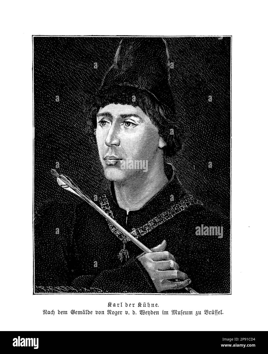 Charles le gras, aussi connu sous le nom de Charles l'éruption, était le dernier duc de Bourgogne, qui a régné de 1467 à 1477. Il était connu pour ses campagnes militaires et ses ambitions politiques, qui ont finalement conduit à sa chute dans la bataille de Nancy. Il a laissé un héritage durable dans l'art et l'architecture. Banque D'Images