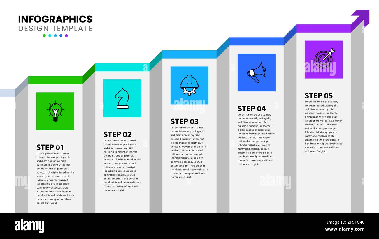 Modèle d'infographie avec icônes et 5 options ou étapes. Flèche de croissance. Peut être utilisé pour la mise en page de flux de travail, le diagramme, la bannière, la conception Web. Illustrateur de vecteur Illustration de Vecteur Modèle d'infographie avec icônes et 5 options ou étapes. Flèche de croissance. Peut être utilisé pour la mise en page de flux de travail, le diagramme, la bannière, la conception Web. Illustrateur de vecteur Illustration de Vecteur