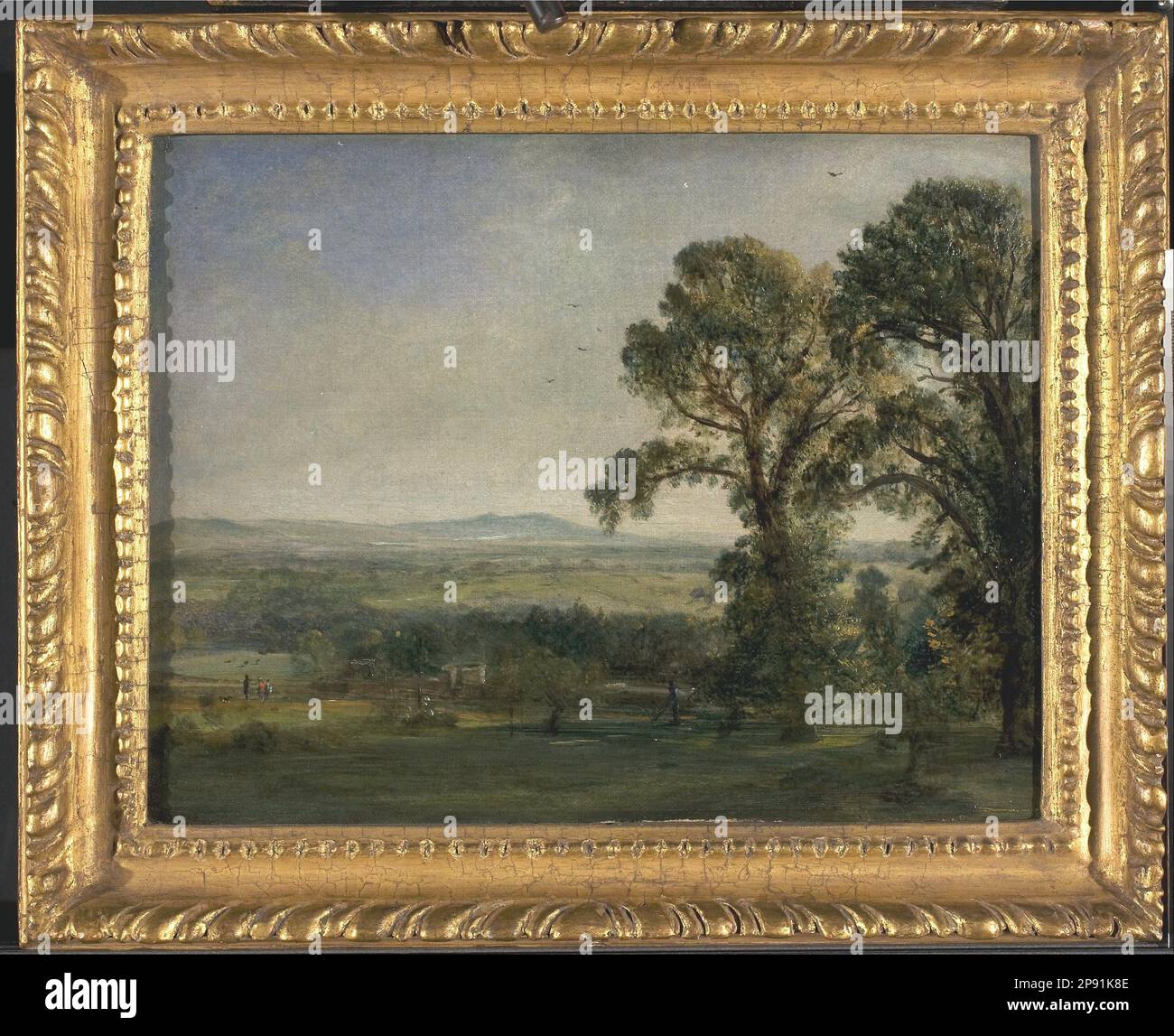 Bardon Hill, Coleorton Hall vers 1823 par John Constable Banque D'Images