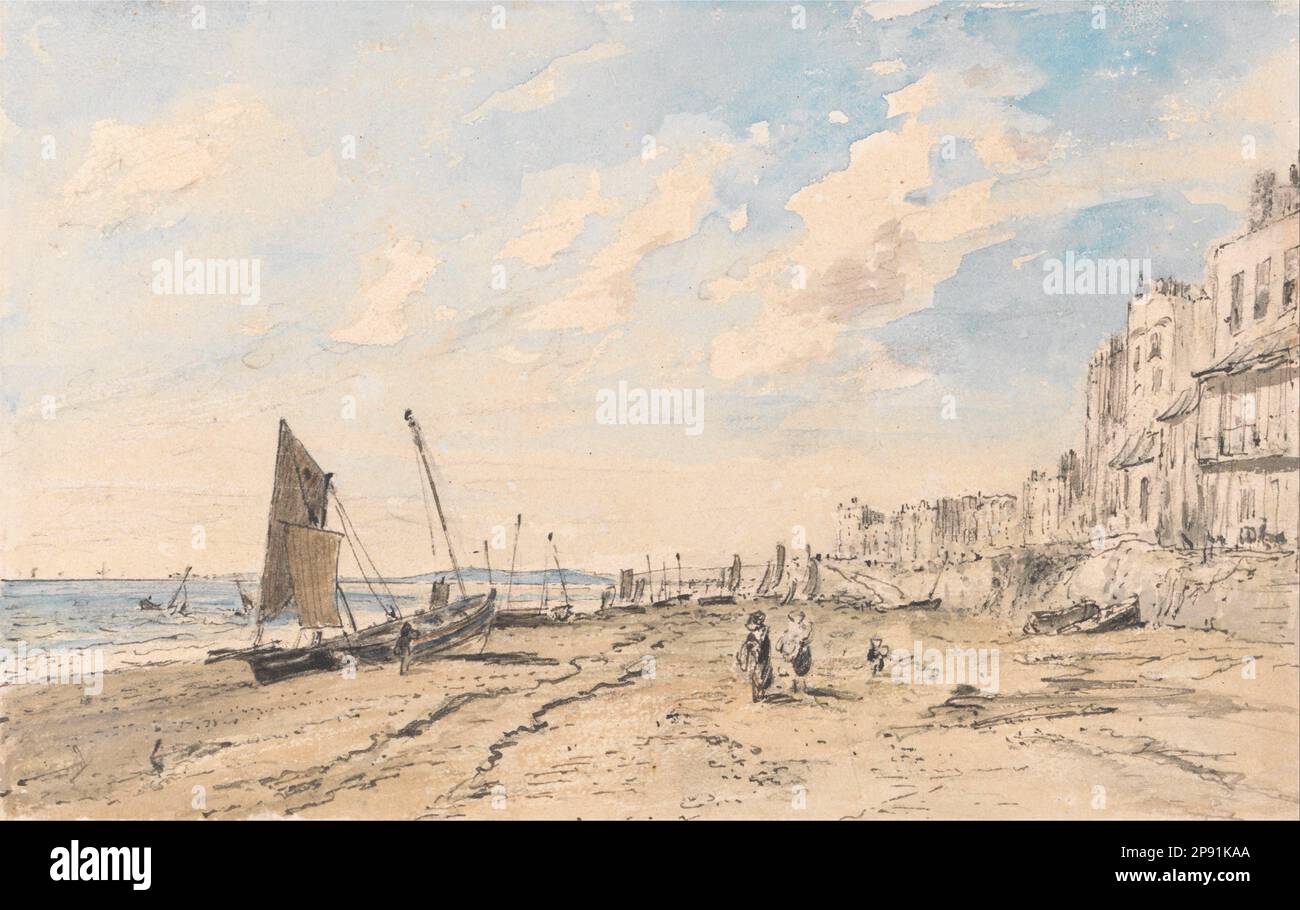 Brighton Beach, à l'ouest, par John Constable Banque D'Images