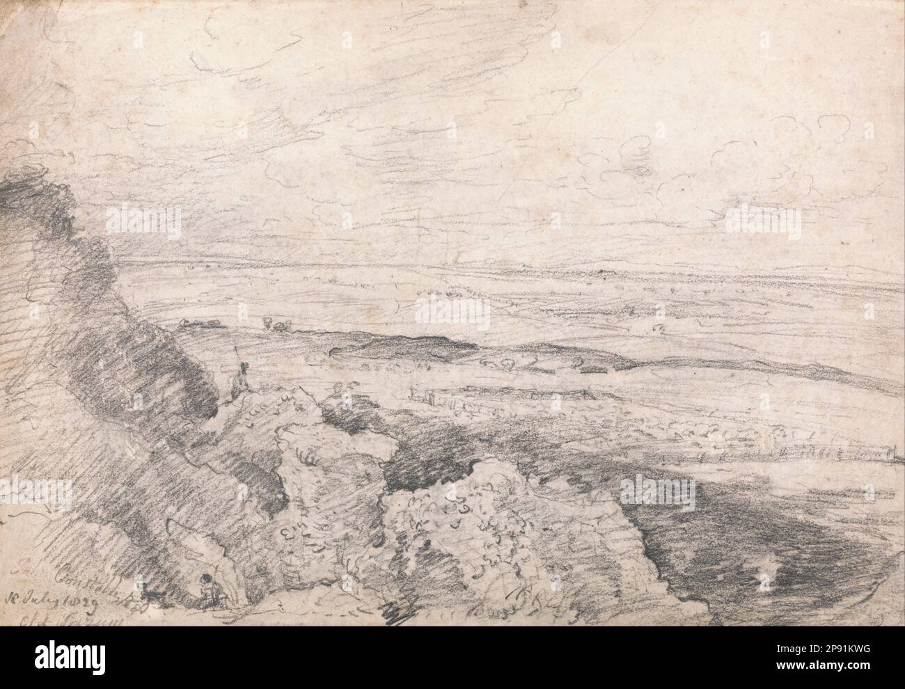 Plaine de Salisbury d'Old Sarum 1829 par John Constable Banque D'Images
