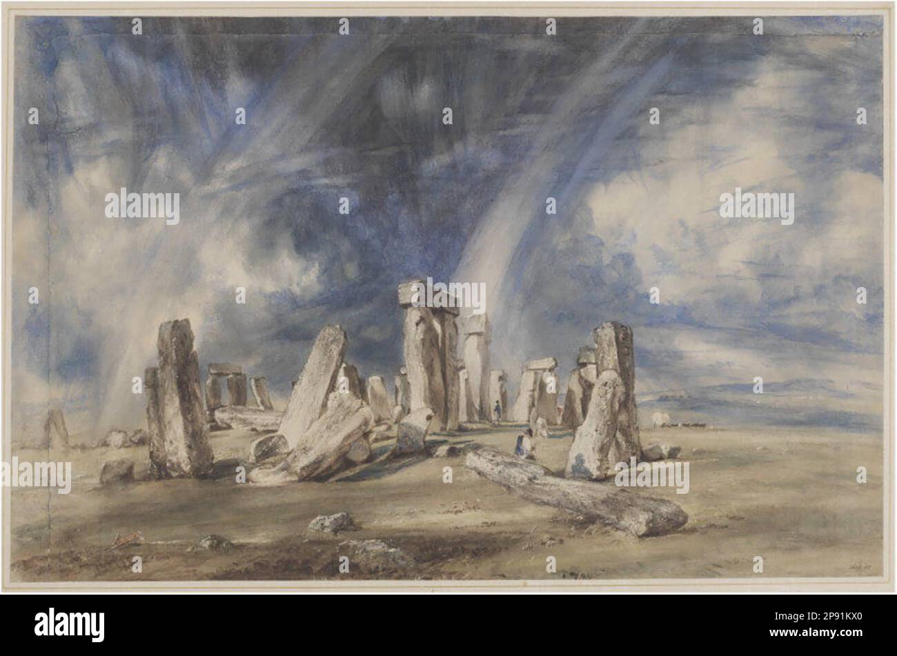Stonehenge (1835 (peint) - 1835) par John Constable Banque D'Images
