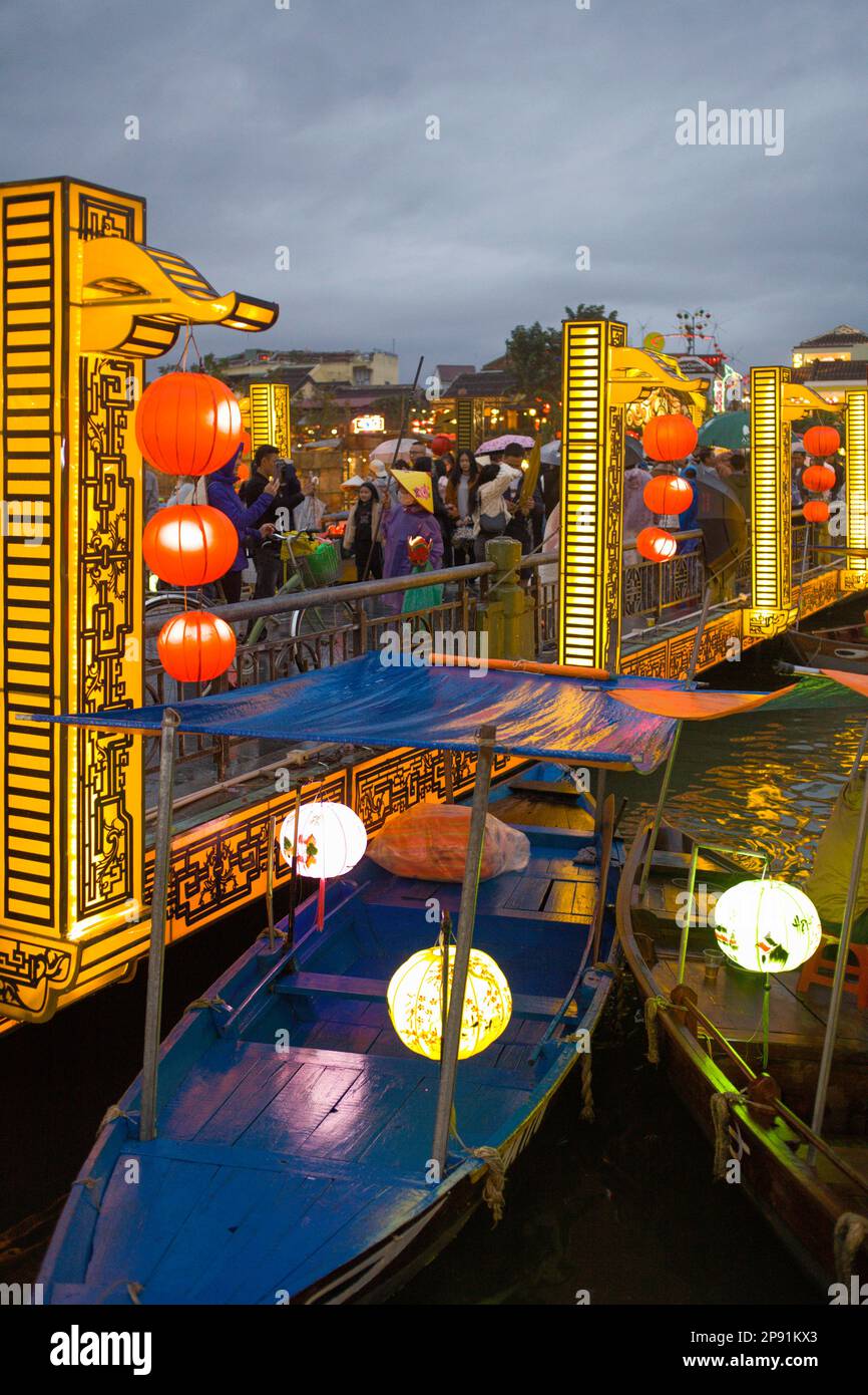 Vietnam, Hoi an, an Hoi Bridge, Banque D'Images