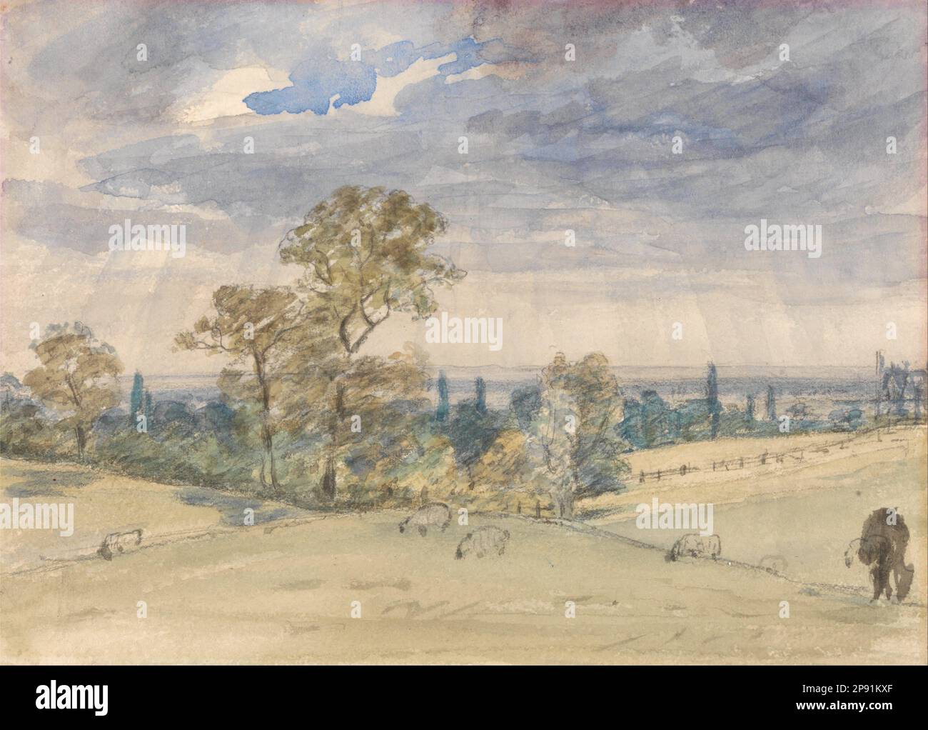 Suffolk Landscape par John Constable Banque D'Images