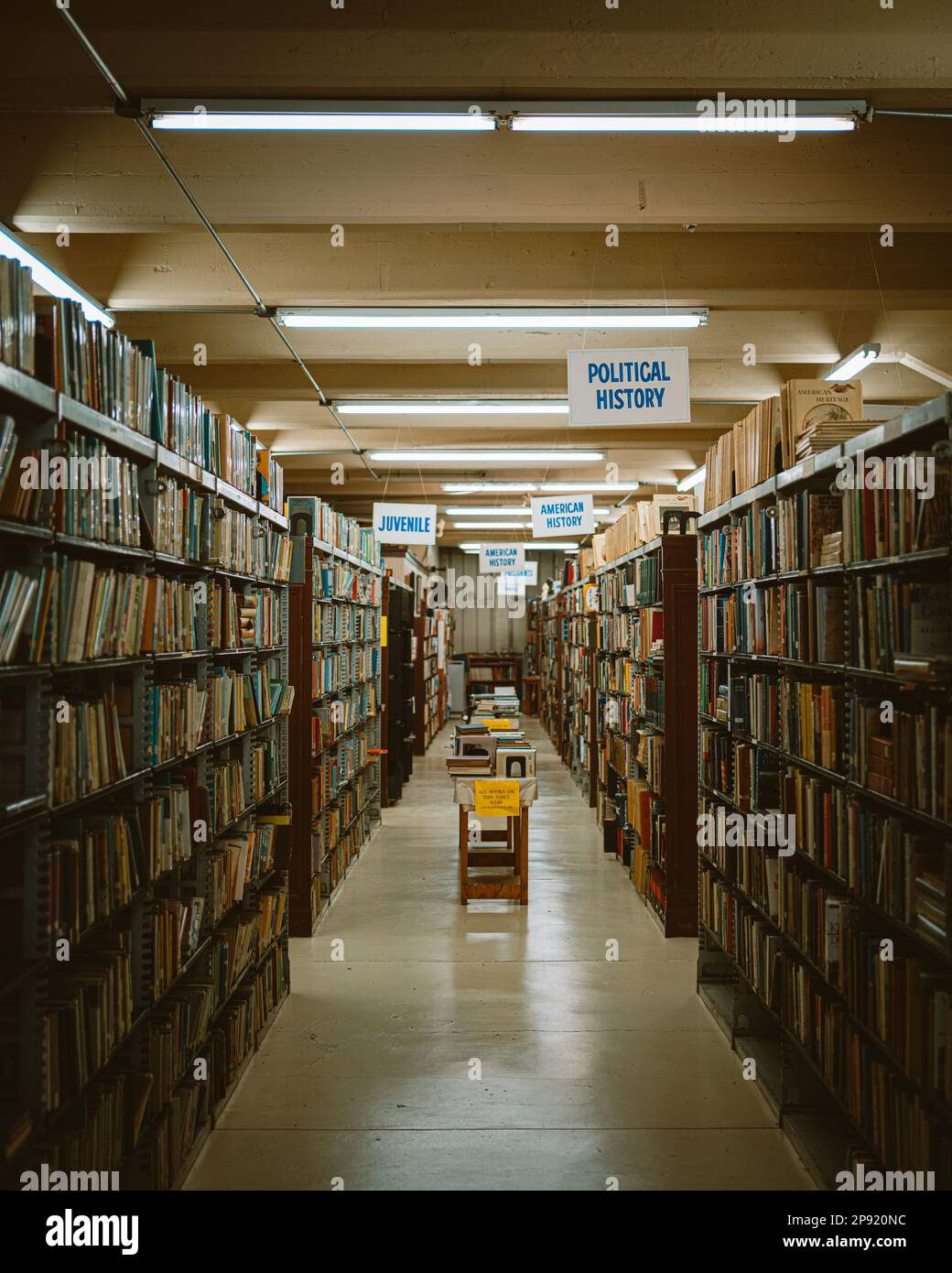 Intérieur de l'Ohio Book Store, Cincinnati, Ohio, Cincinnati, Ohio Banque D'Images