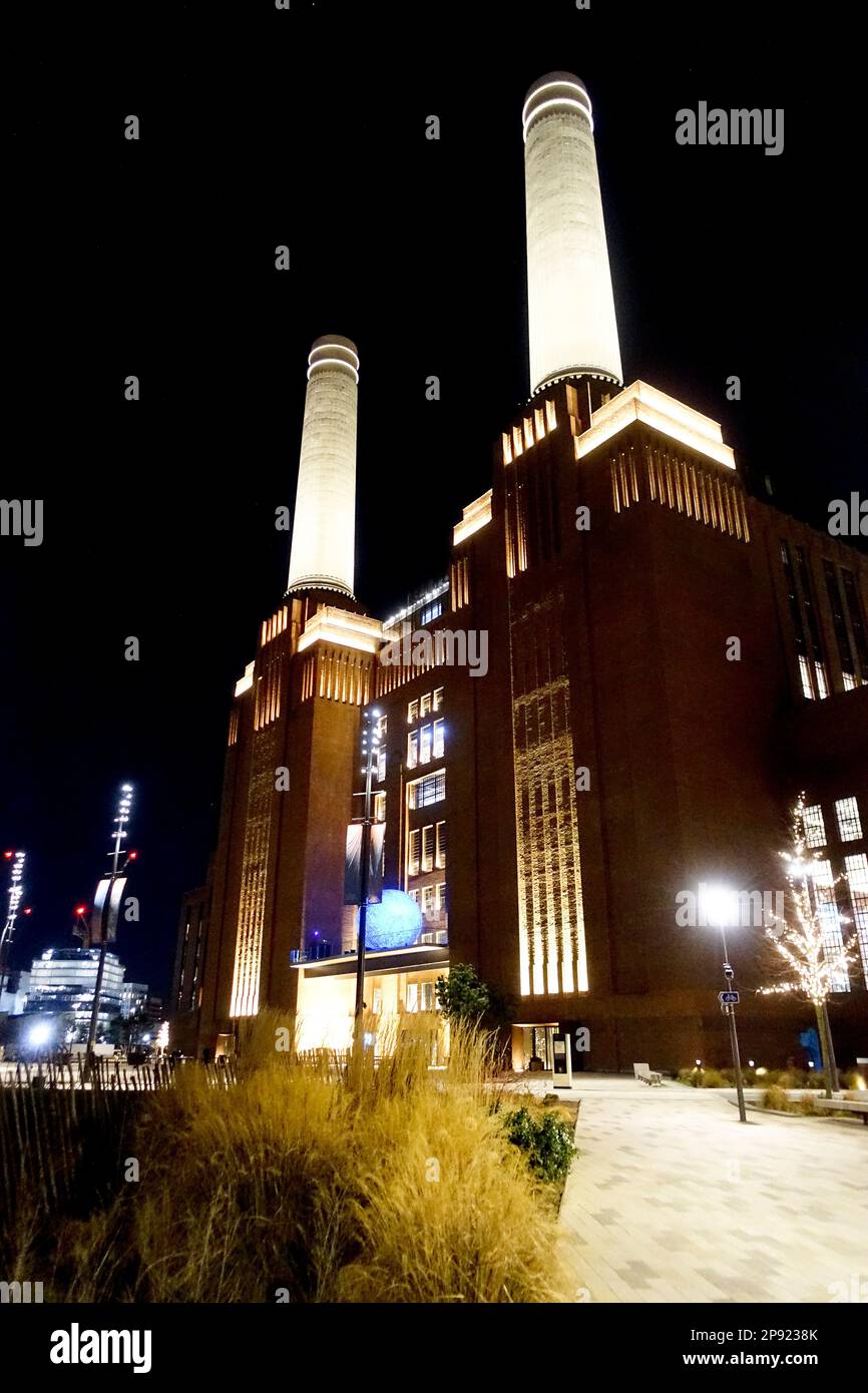 Light Festival, Battersea Power Station , Londres, Royaume-Uni Banque D'Images