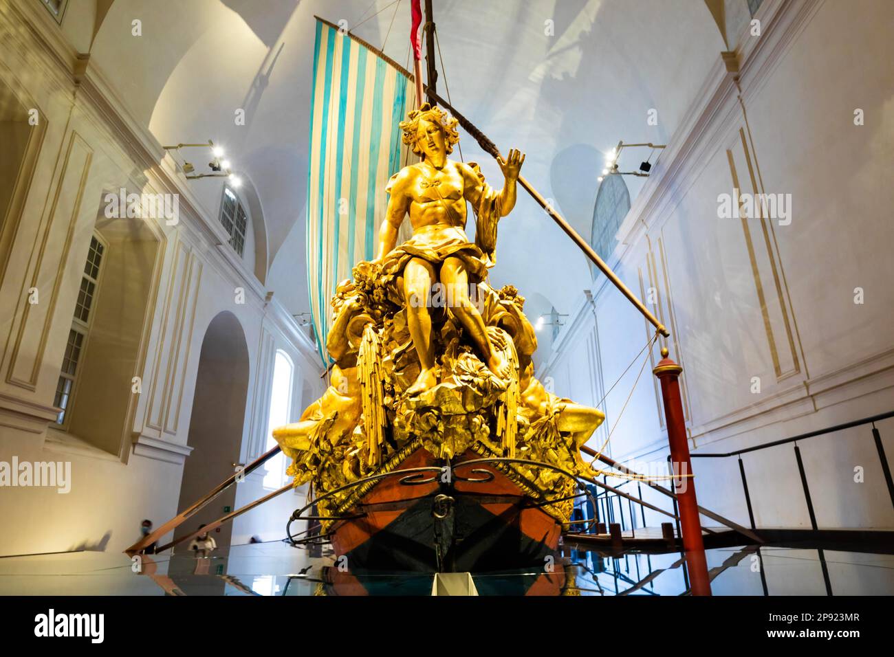 VENARIA REALE, ITALIE - VERS MAI 2021 : le Bucentaur (Bucintoro) (1729). Navire royal antique de la famille Savoia Banque D'Images