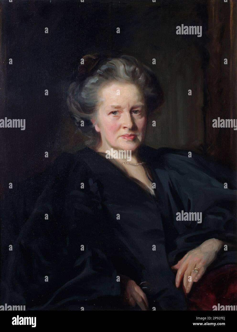 John Singer Sargent - Portrait d'Elizabeth Garrett Anderson était médecin et suffragiste anglais. Banque D'Images
