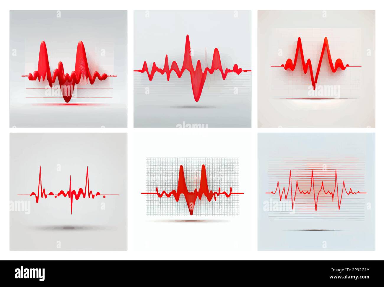 définir l'illustration vectorielle du concept de la journée de santé du cardiogramme du rythme cardiaque Illustration de Vecteur