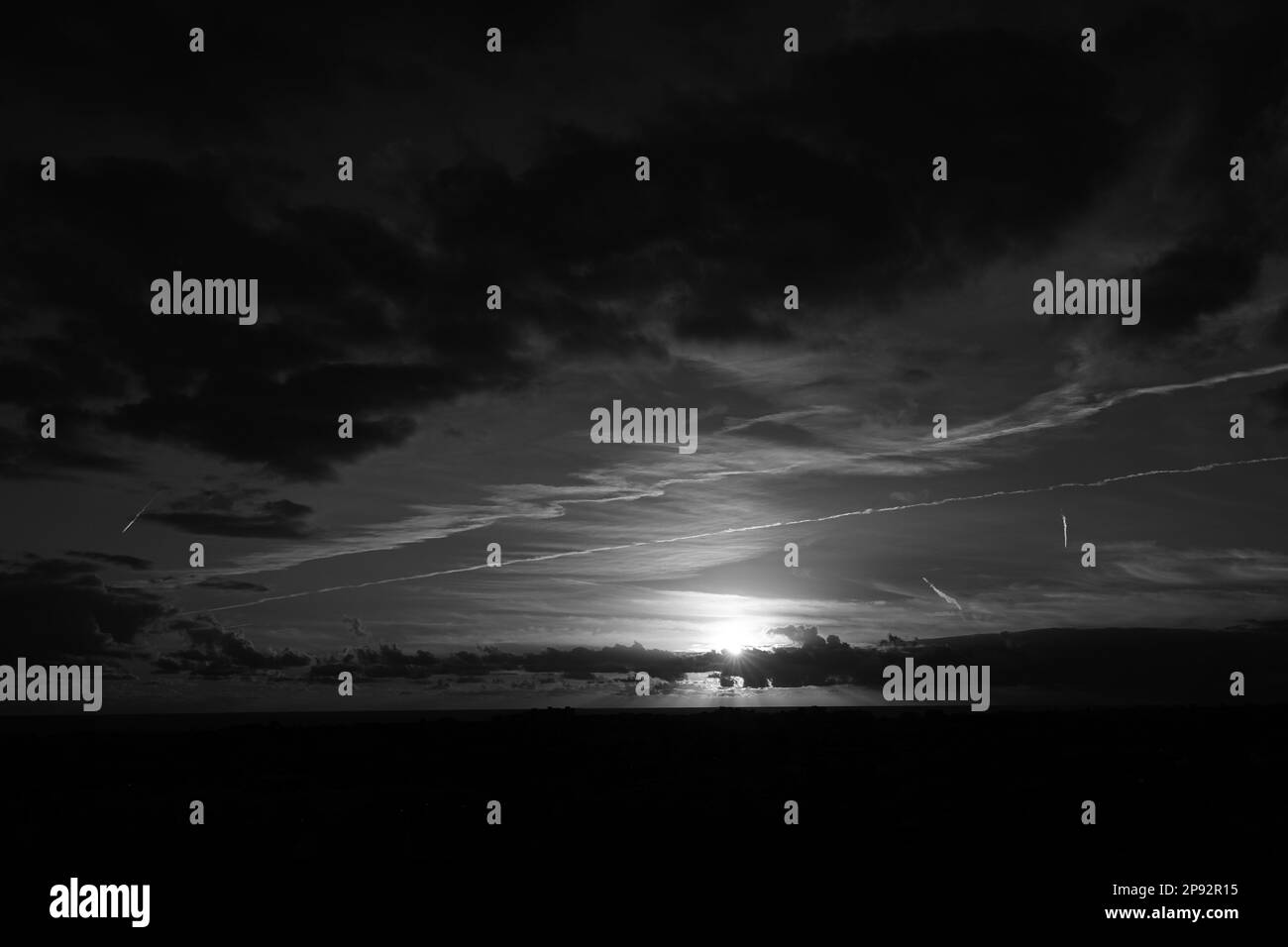 Ciel au-dessus de Cascais dans la région de Lisbonne Banque D'Images