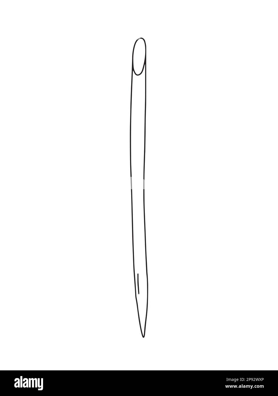 Poussoir en bois Vector, bâton orange Illustration de Vecteur