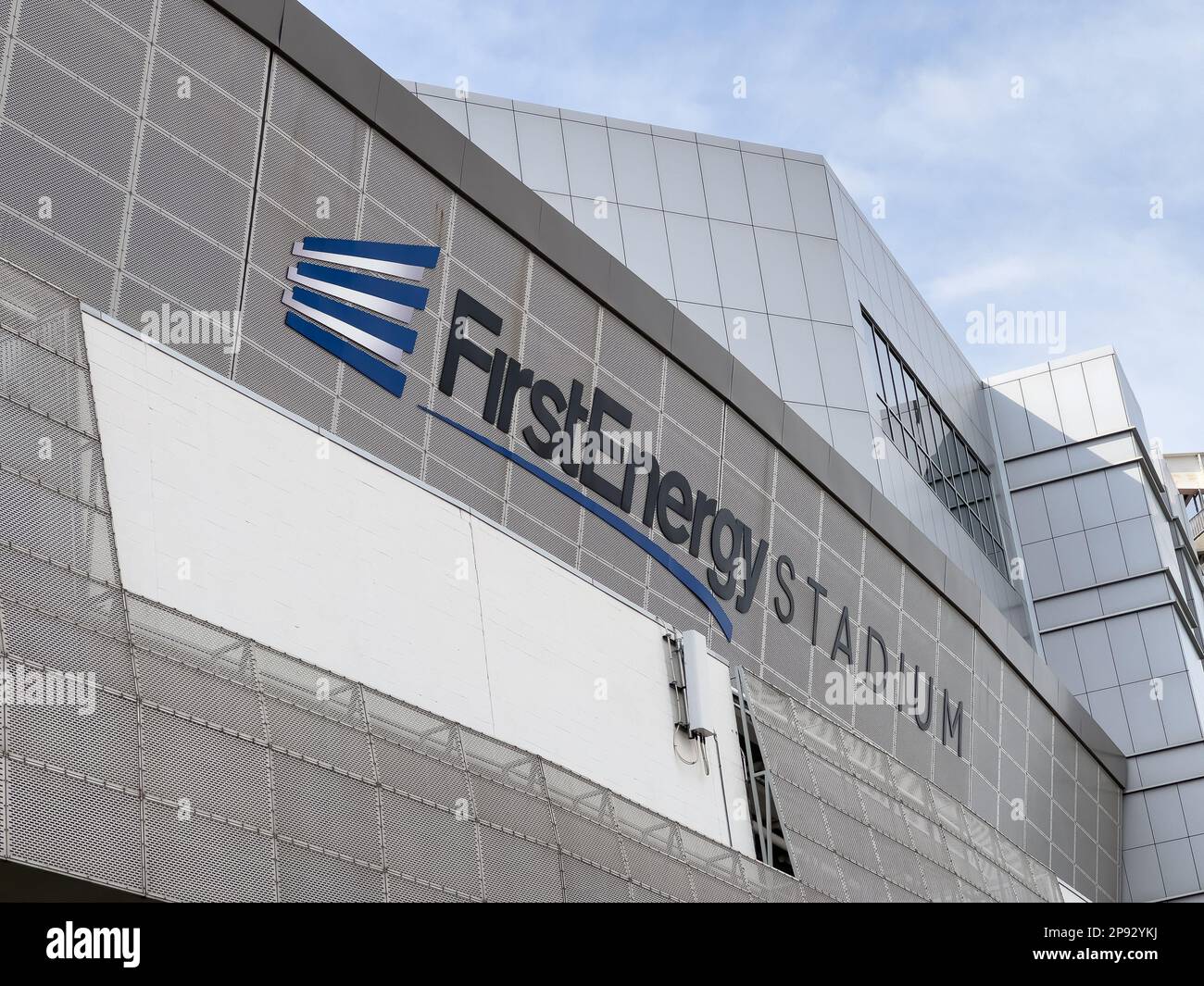 Le stade FirstEnergy accueille les Cleveland Browns de la NFL, ainsi que d'autres événements sportifs et de divertissement. Banque D'Images
