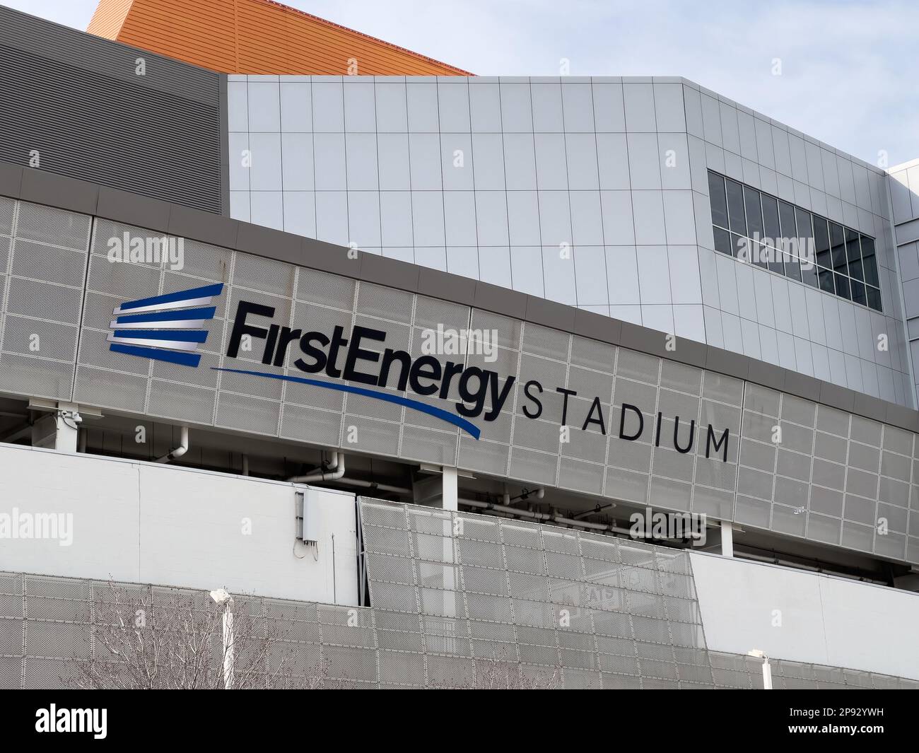 Le stade FirstEnergy accueille les Cleveland Browns de la NFL, ainsi que d'autres événements sportifs et de divertissement. Banque D'Images