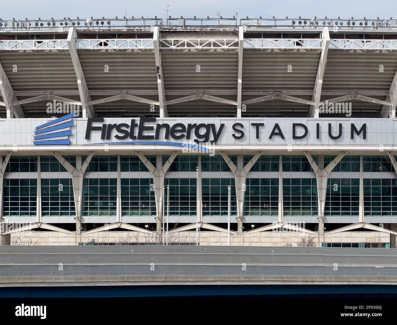 Le stade FirstEnergy accueille les Cleveland Browns de la NFL, ainsi que d'autres événements sportifs et de divertissement. Banque D'Images